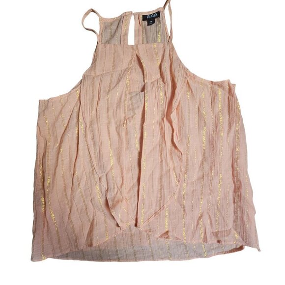 a.n.a. A New Approach Peach Dahlia‎ Multi Sleeveless Top M Cotton Blend NWT - Picture 1 of 9